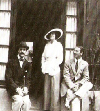 Deauville 1913: Coco Chanel with Boy Capel on Left and Etienne Balsan on the Right.