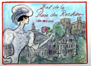Rose Ball 2013 2 300x217 Princess Charlene in Leather Jacket at Monaco Rose Ball March 2013