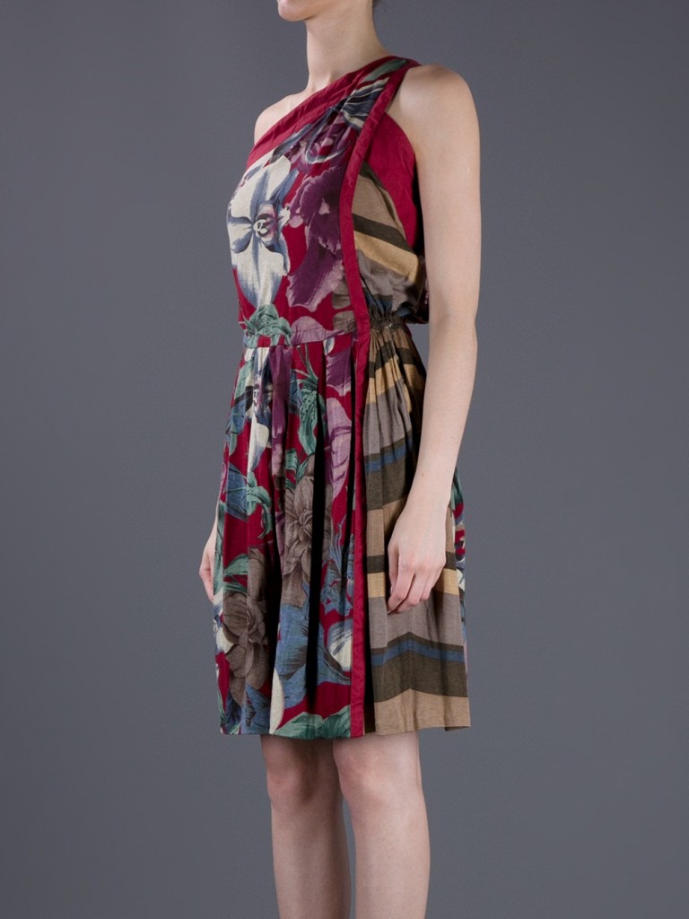 Gianni-Versace-Vintage-women-s-one-shoulder-floral-dress-1099-3
